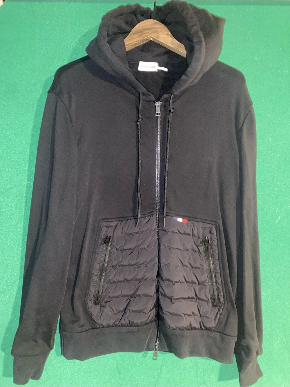 USED MONCLER zip up hoodie